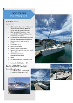 Boat for Sale - Guenever (Farr 30 Racing Yacht)