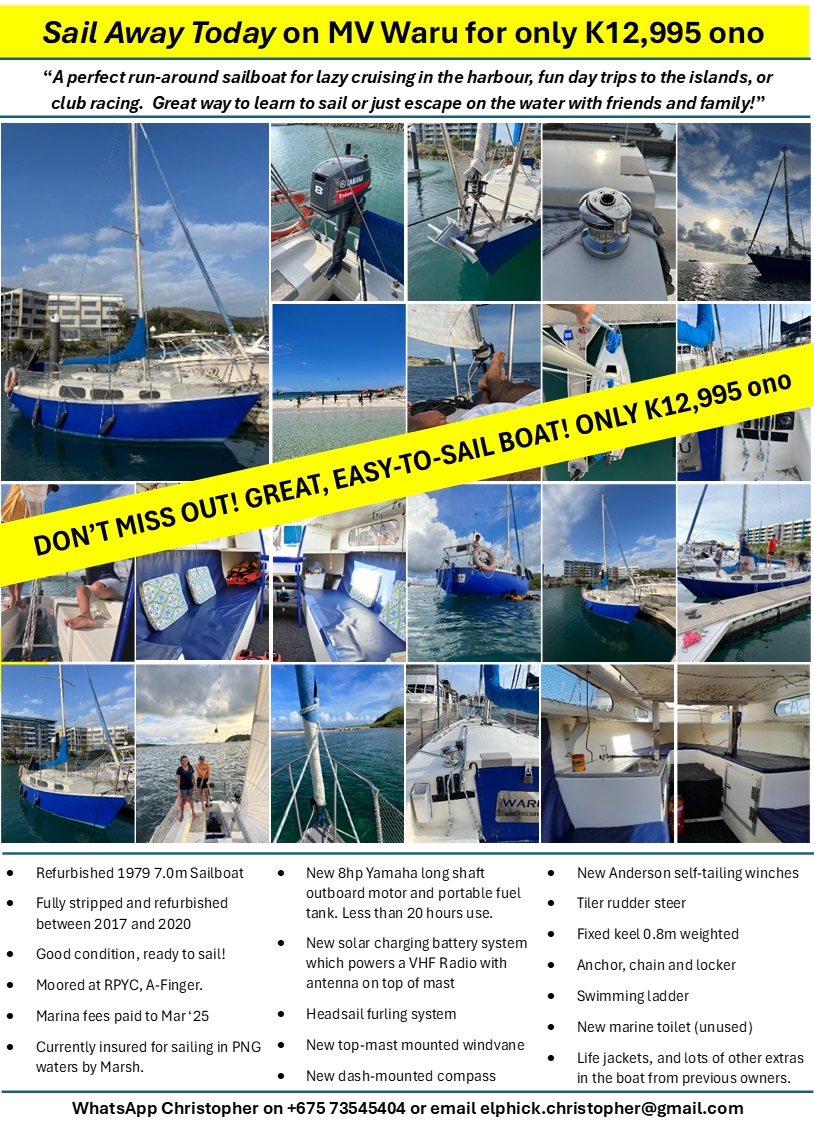 MV WARU For Sale