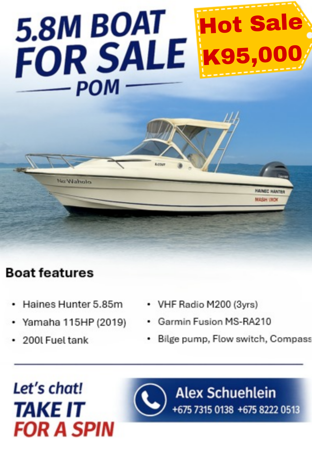 Haines Hunter with Yamaha 115HP - No Wahala